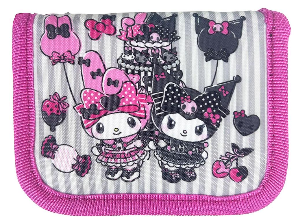 Sanrio Characters Wallet Mello Kuromi W120 x H95 x D15mm My Melody Kuromi [iPlanning] Size K-5206F &