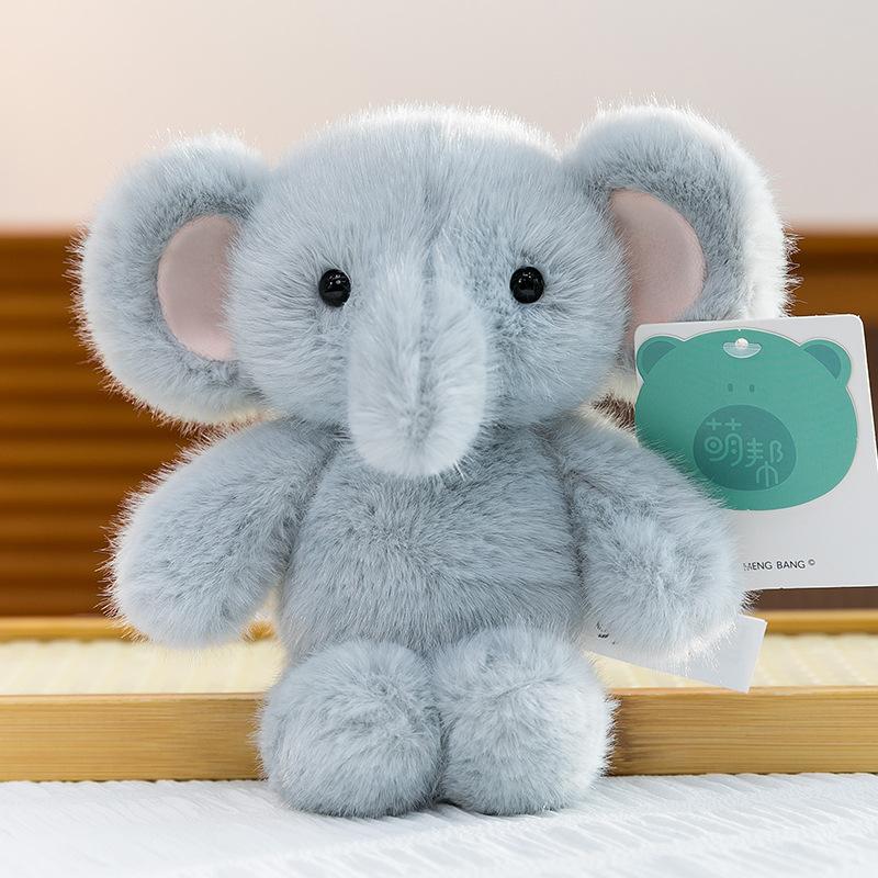 Mignonne Poupée Compagnon Peluche 16cm Panda Éléphant Animal en Peluche Oreiller Ours en Peluche Animal en Peluche Jouet Cadeau de Sommeil 22cm