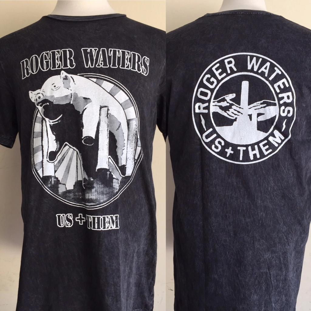 Roger Waters Us & Them Grafikdruck Acid Wash Unisex T-Shirt GE811