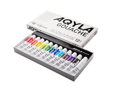 KUSAKABE Acrylic Gouache Akela Gouache 12-Color Set, 11ml (No. 4)