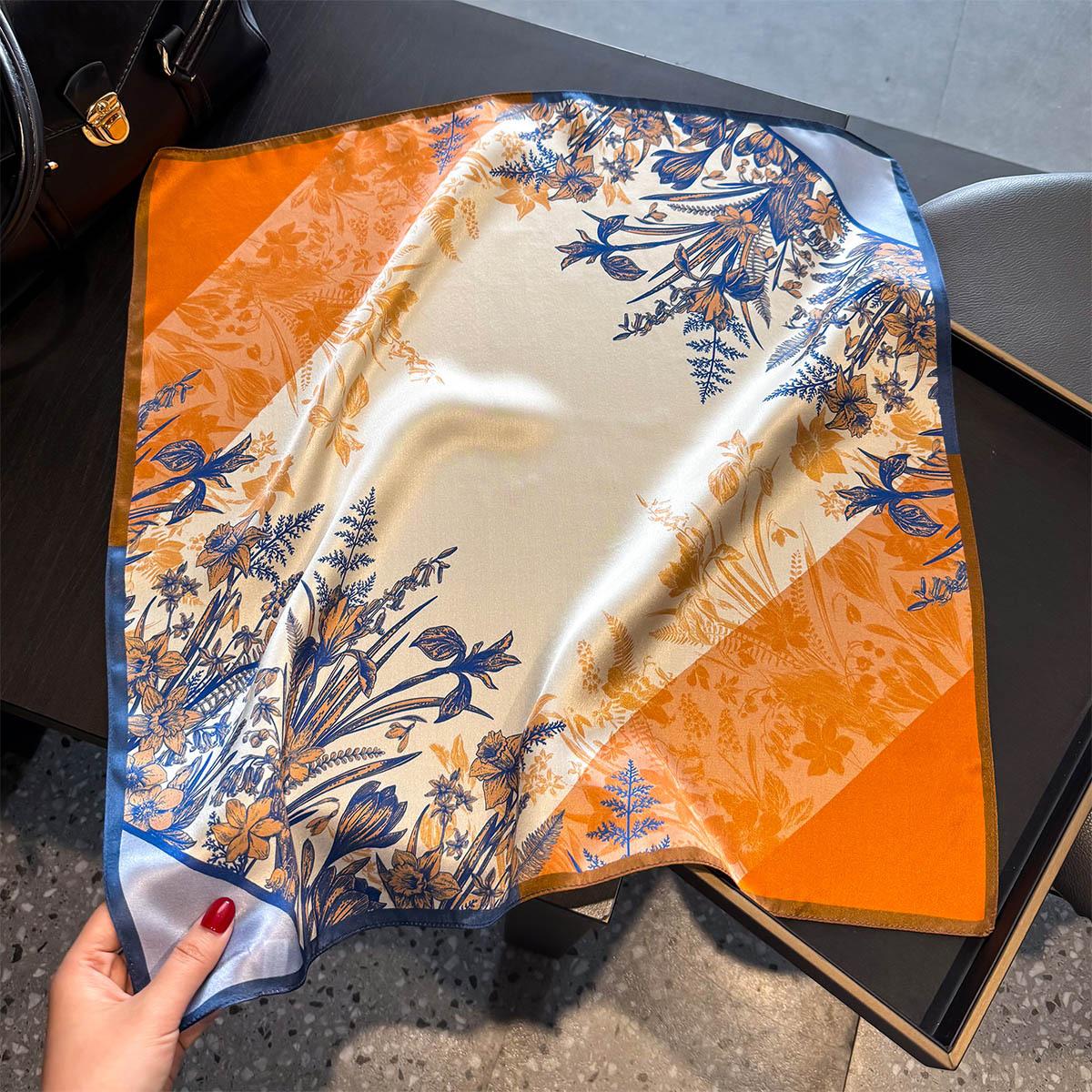 

100% Шелковый Шарф Женские Шали Накидки для Леди Платки Фуляр Пашмина Шейный Платок Женский Хиджаб Бандана Мода bufanda 53см Real Silk 53x53cm