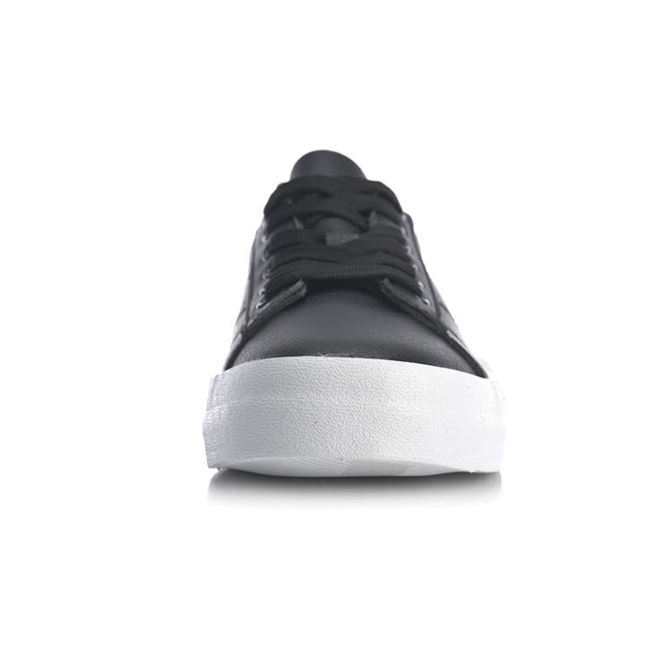 Li Ning Vulc Slip Resistant Abrasion Resistant Cushioning Low top Skateboard Shoes Men's Black AGCQ055-1