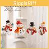 Festive Resin Christmas Figurines With Santa And Snowman For Elegant Holiday Decor
