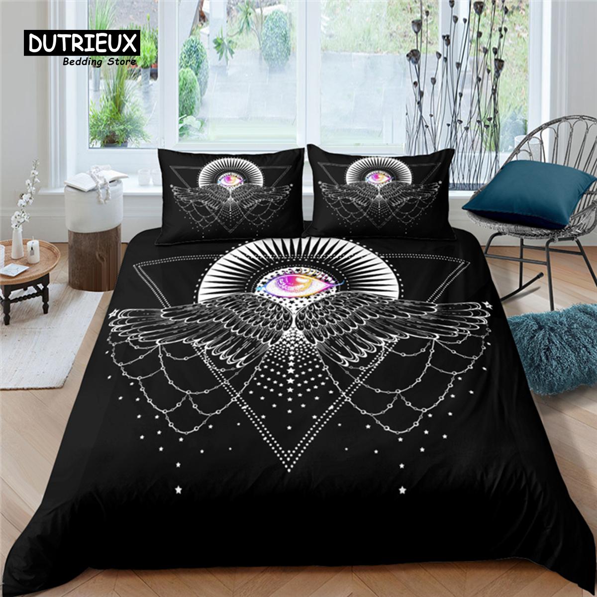 

Comforter Luxury 3D Wing Print Home Living Comfortable Kid Bedding Set Queen And King Eu/Us/Au/Uk Size Comforter (quilt)-EU Single(135*200cm)3pcs