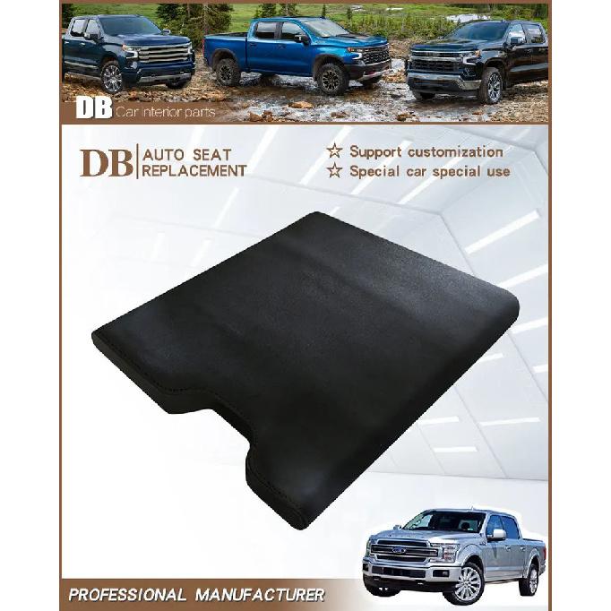 For Ford F150 2015-2023 2016 2017 Center Console Armrest Protection Cushion Breathable Armrest Box Cover Pad Car Accessories
