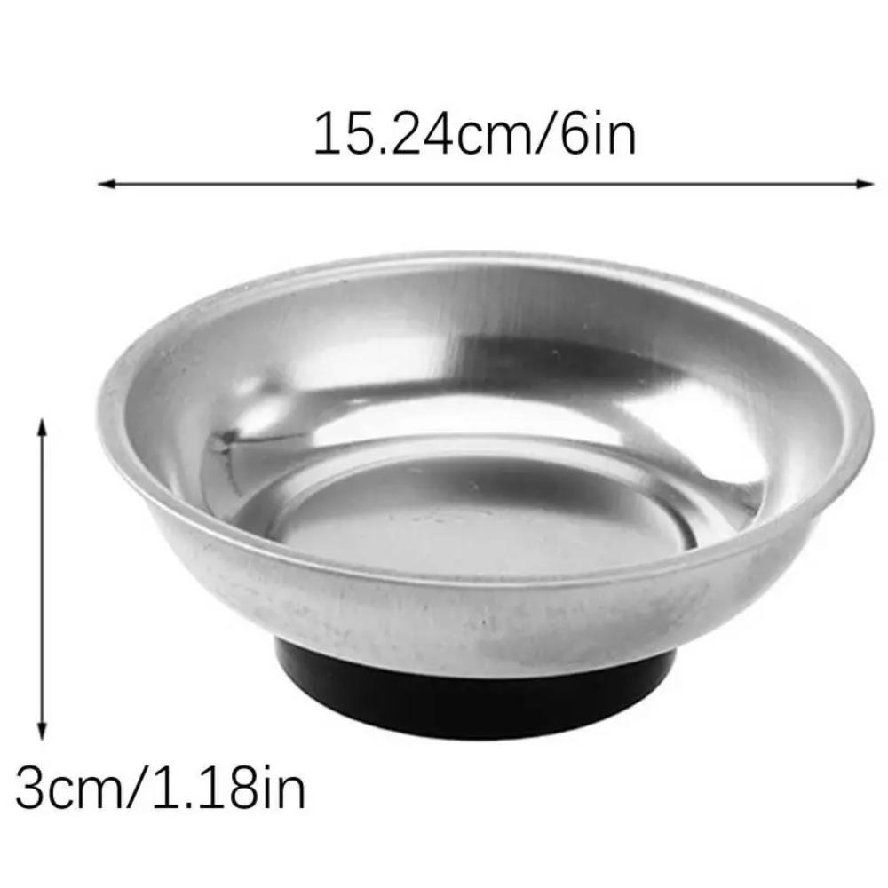 Anti-Loss Magnetic Tray Circular Magnetic Parts Bowl Portable Magnetic Tool Bowl  Bolt Holder