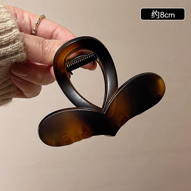 

Новый корейский простой зажим для волос с бантом из ацетата с леопардовым принтом, краб, зажим-акула, заколки, аксессуары для волос для женщин и девушек Size fits all