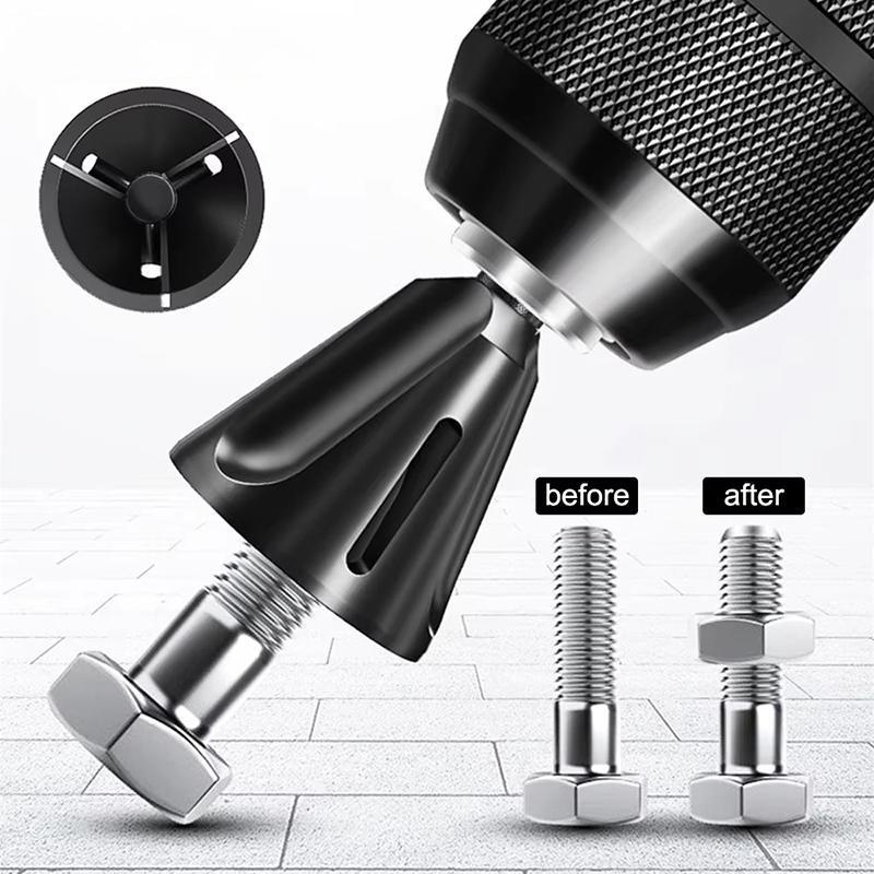 Deburring Stainless Steel Chamfer Thread Trimmer Alloy Remove Burr Screw Rod Bolt Deburring Tool
