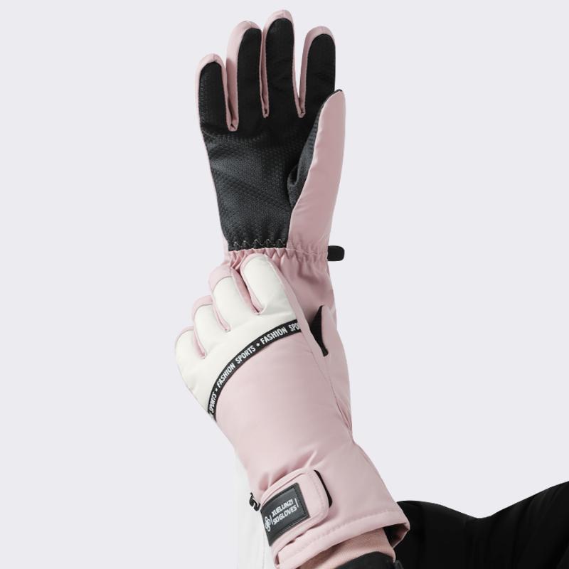 Men Waterproof Non-slip Insulated Touch Screen Full Finger Winter Outdoor Snowboarding Ski Gloves