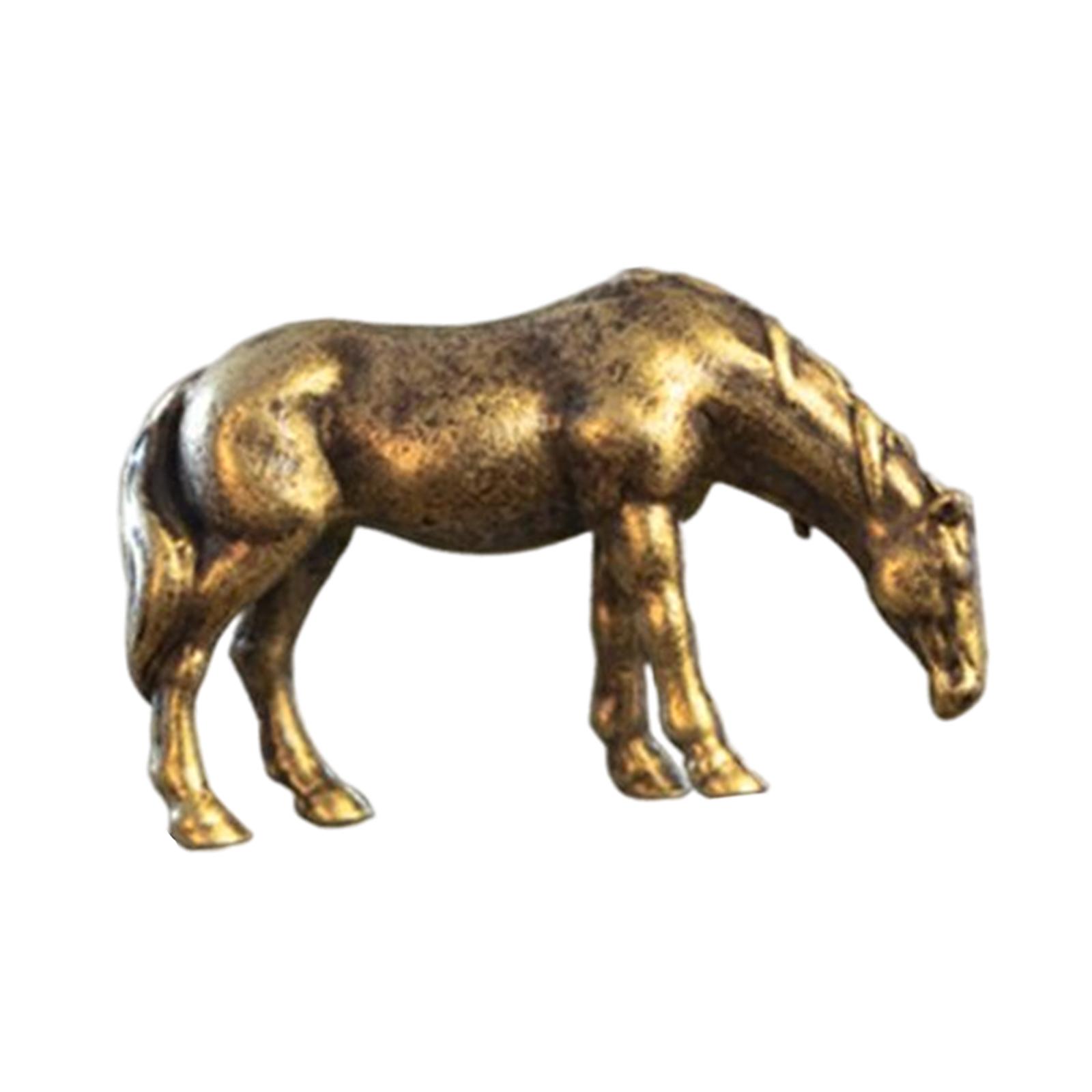 

Miniature Horse Statue Decorative Party Favors Chic Gift Zinc Alloy Figurines for Landscape Pavilion Festivals Bonsai DIY Accs