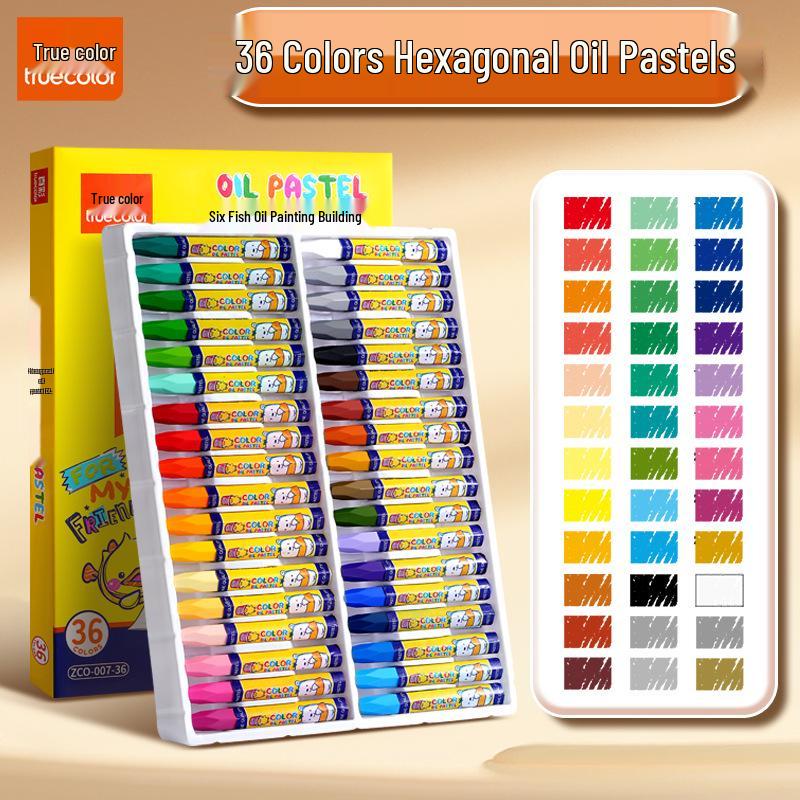 Oil Pastels for Kids - Mess-Free, Non-Stick Crayons, Safe for Children, 24, 36, and 48 Color Sets Available
