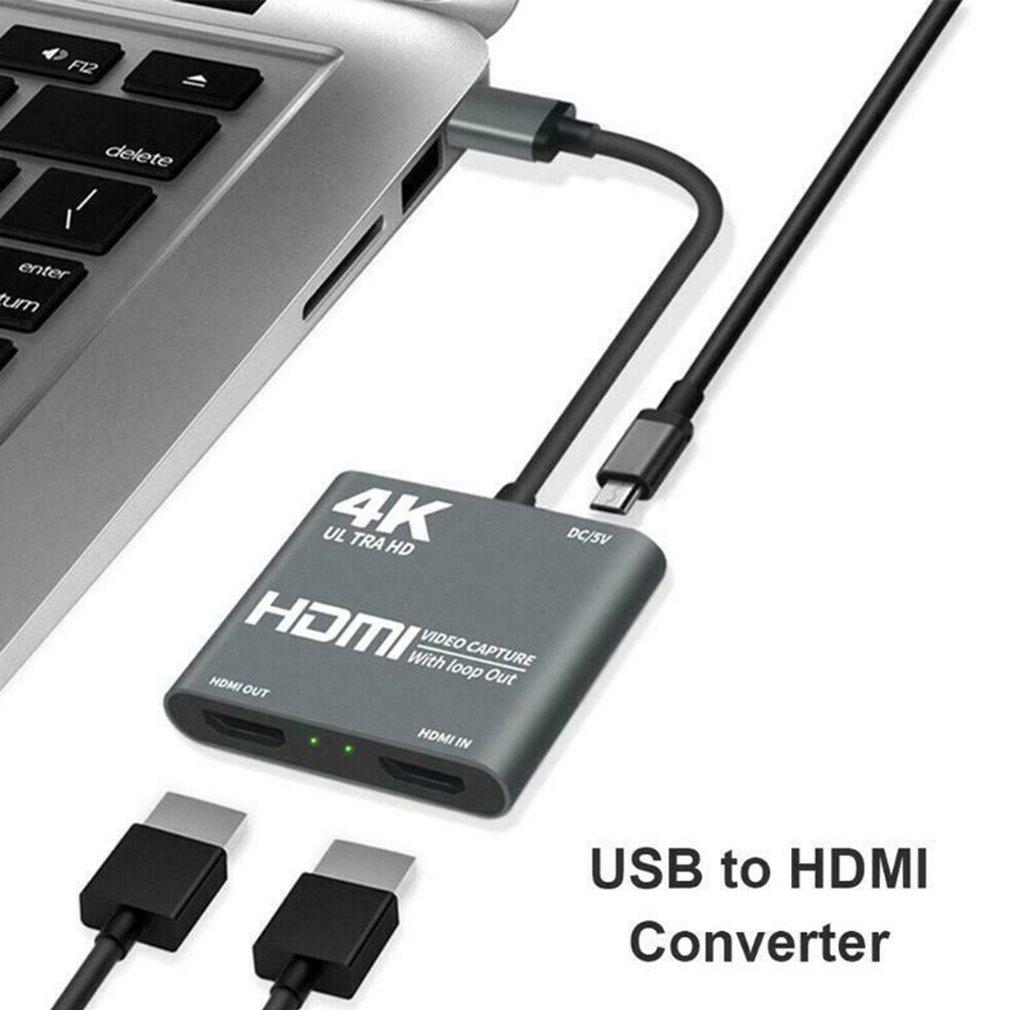 

4K HDMI-совместимая карта Game C Ture Совместимость с HDMI к USB 3.0 Видео Аудио