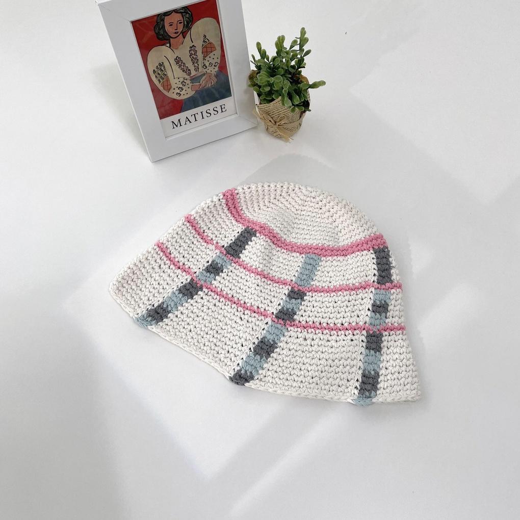 Women's and Men's Daily Check Knit Bucket Hat