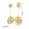 Stylish Seashell Pearl Stainless Steel Long Earrings - Women's Vacation Luxury