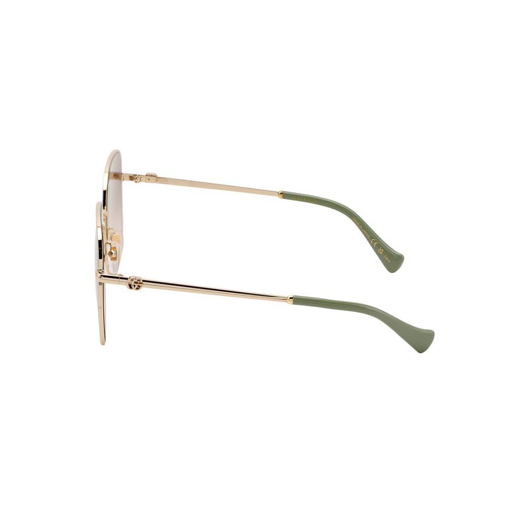 GUCCI Metallic Butterfly Square-frame Sunglasses Metallic Butterfly Sunglasses Women's