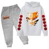 Kids Hoodie Set 2-Piece Casual Sport Outfit Boys Girls Ninja Themed