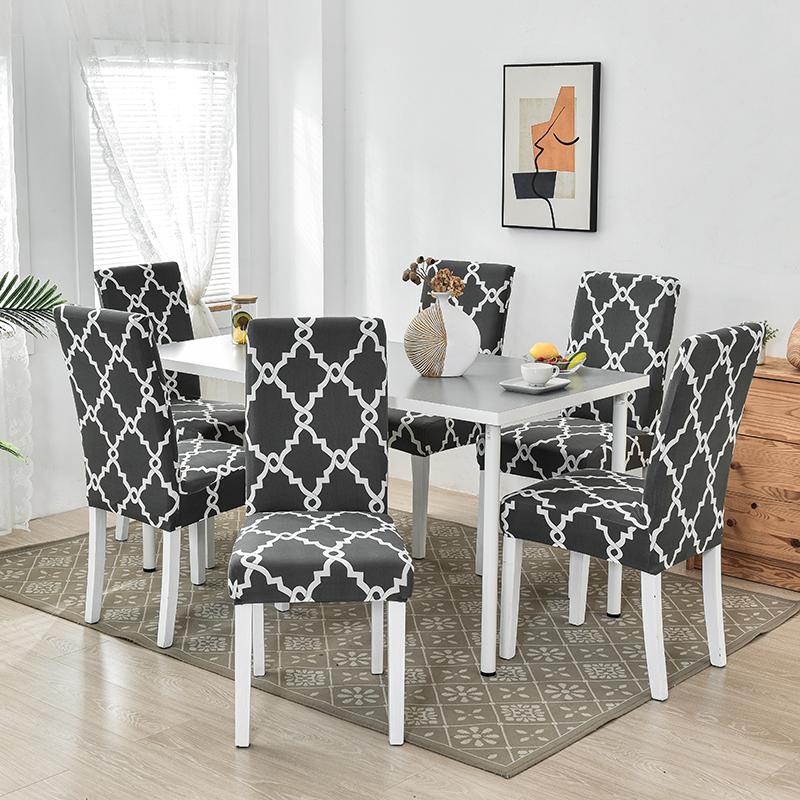Dining Room Chair Slipcover Stretch Dining Chair Cover Parsons Seat Cover Stretch Chair Cover For Dining Room Kitchen 1/2/4/6Pcs