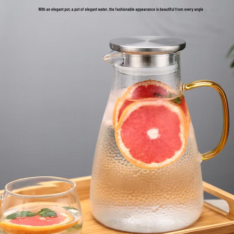 Diller 1800ML High Borosilicate Glass Cold Water Pitcher Set