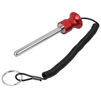 Magnetische gewichtstapelpin met trekkoord, accessoires voor krachttraining, rood