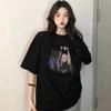 Women's Summer Drop Shoulder Loose T-Shirt, Korean-Style Short-Sleeve Stylish Top, Comfortable and Breathable