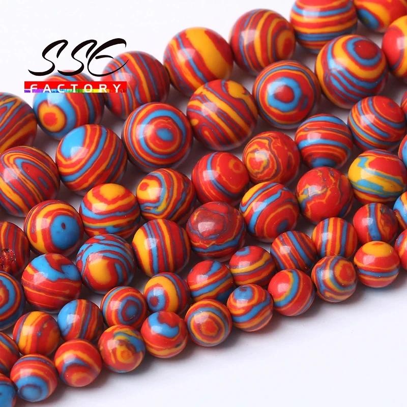 Přírodní bílé achátové kamenné korálky Onyx Kulaté volné distanční korálky Pro výrobu šperků DIY náramkové doplňky 4 6 8 10 12mm 15" palců