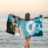 Vibrant Tropical Printed Microfiber Beach Towel Quick Dry Breathable Lightweight Towel for Swimming Pool Beach Summer Relaxation