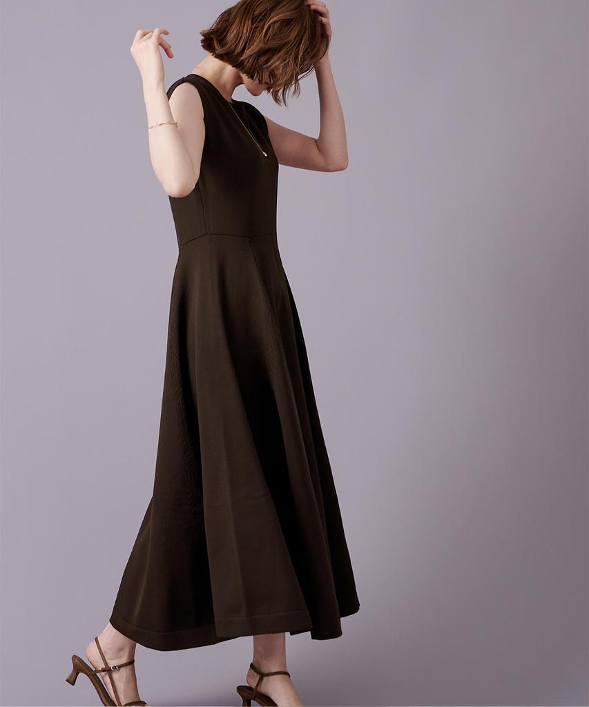 Yours French Sleeve Knit Dress Size L BEXU1658, Women's, Brown,