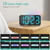 Digital Alarm Clock RGB LED Colorful Clocks Loud Alarm Clocks with Night Light for Home Office Best Gifts