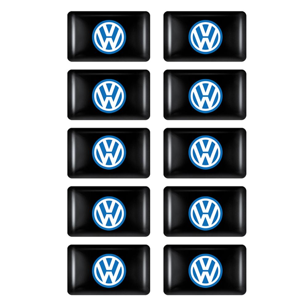T2710/20/50Pcs 3D Fashion Car-Styling Body Waterproof Epoxy Resin Logo Sticker For Volkswagen GTI Golf Tiguan Passat Magotan Jetta 