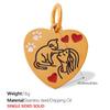 Cartoon Pet Series Stainless Steel Necklace & Bracelet Pendant for Women