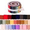 36 Stück Jelly Roll Stoff, Aufgerollter Baumwollstoff Quilting Streifen, Patchwork Bastel Baumwoll Quilting Stoff