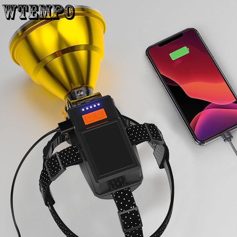 Strong Head-worn Torch Outdoor Searchlight Home Night Fishing USB Rechargeable Strong Light Induction Headlamp