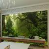 3D Stereo Forest Wallpaper Nature Landscape Mural Living Room TV Sofa Backdrop Wall Mural Home Decor