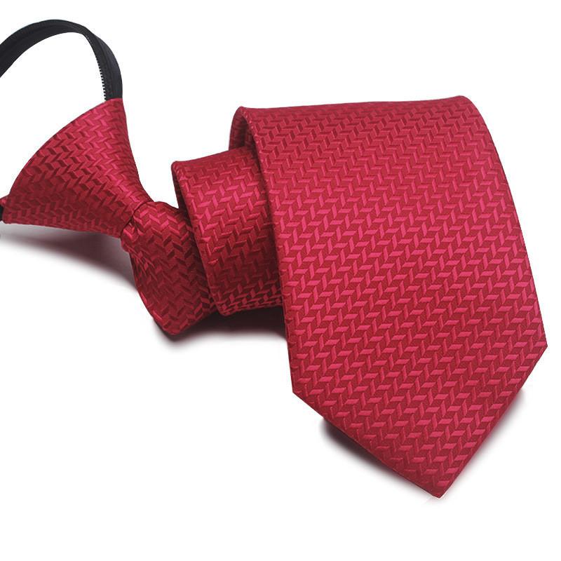 Mens Business Polyester Tie With Arrow Design And Zipper Closure For Office