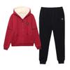 Thick Velvet Sweatshirt Suit for Women, Autumn Suit, Fashionable Large Size Casual Sports Two-piece Set