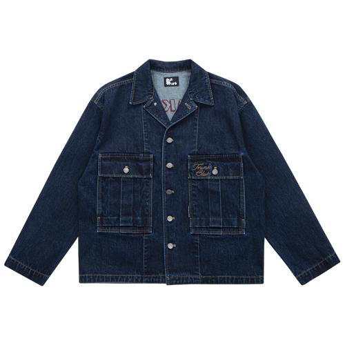 Out Of Trunk Trunk Pharmacy Embroidered Denim Jacket