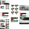 High-quality Pet Material Car Sticker 14cm Palestinian Flag Decal