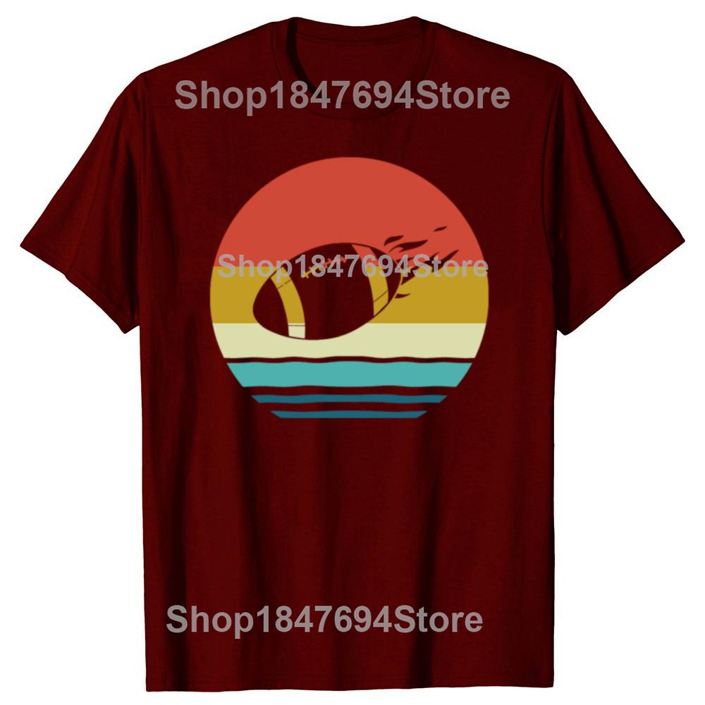 Rugby Vintage Retro Rugby Ball Player T Shirt Summer Graphic Cotton Streetwear Short Sleeve Birthday Gift T-shirt Mens Clothing