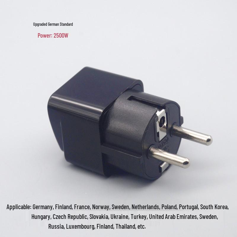 

Німецький адаптер штекера до штепселя ЄС для розеток Франції, Кореї, Росії