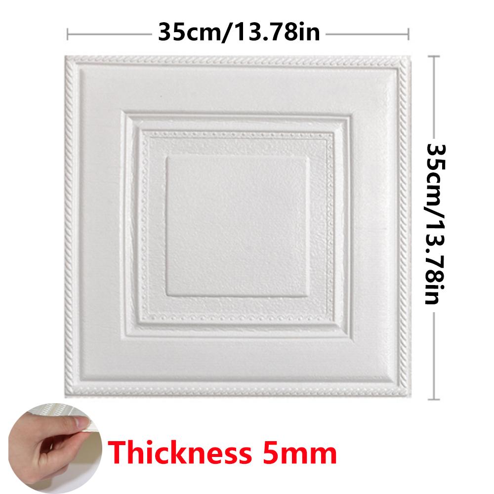 Waterproof Wall Stickers Decoration Adhesive Kitchen Decorations 3d Panel Wall Sticker Wallpaper Living Room Sheet Paper Self