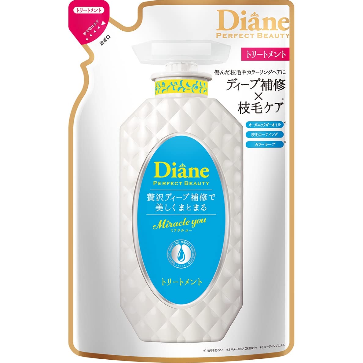 Diane Treatment Keep Damage Shiny Floral Scent Perfect Beauty Miracle You Refill 330ml [Color & Repair]
