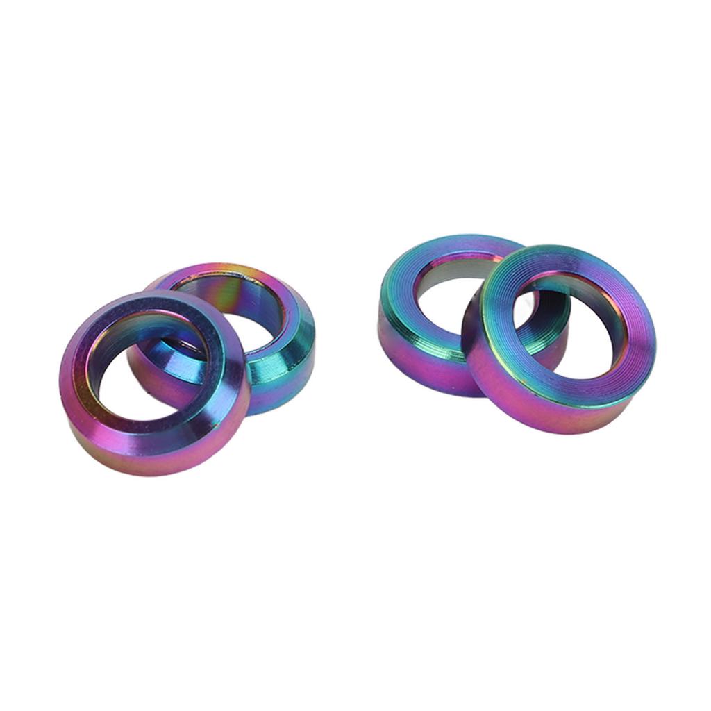 4pcs Bike Brake Caliper Spacer Titanium Alloy Concave and Convex Mountain Bike Brake Caliper Washer