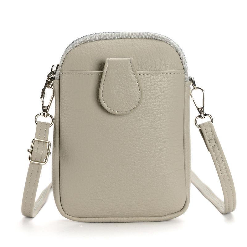 Women Fashion Shoulder Bags Artificial Leather Phone Bag for Ladies Classic Crossbody Messenger Bags Zipper Purse Wallets Money Pack