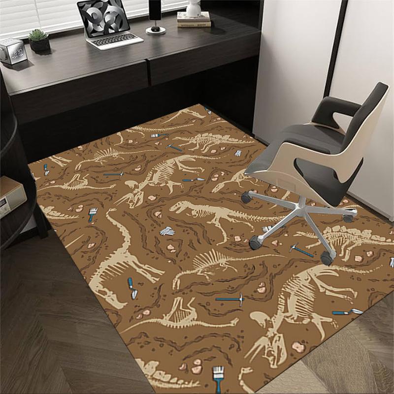 

1PC dinosaur fossil excavation Extra Large Non-Slip Floor carpet, Office, family, bedroom, Studio - Large Area RugJ0358 60cm by 90cm