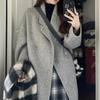 Korean-Style Woolen Outer Wear for Women Autumn Winter High-Quality Thickened Versatile High-End Woolen Coat