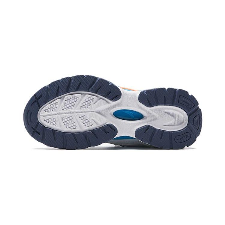 Anta Kids Honghu 3.0 Sports Comfortable Non-Slip Wear-Resistant Casual Shoes Kids Casual Shoes White Blue 312339923-3