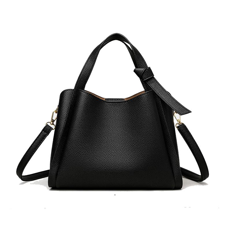 Women PU Leather Bucket Shoulder Bag Female Fashion Handbag Totes Casual Crossbody Bag Commuter Bag Daybag Purse