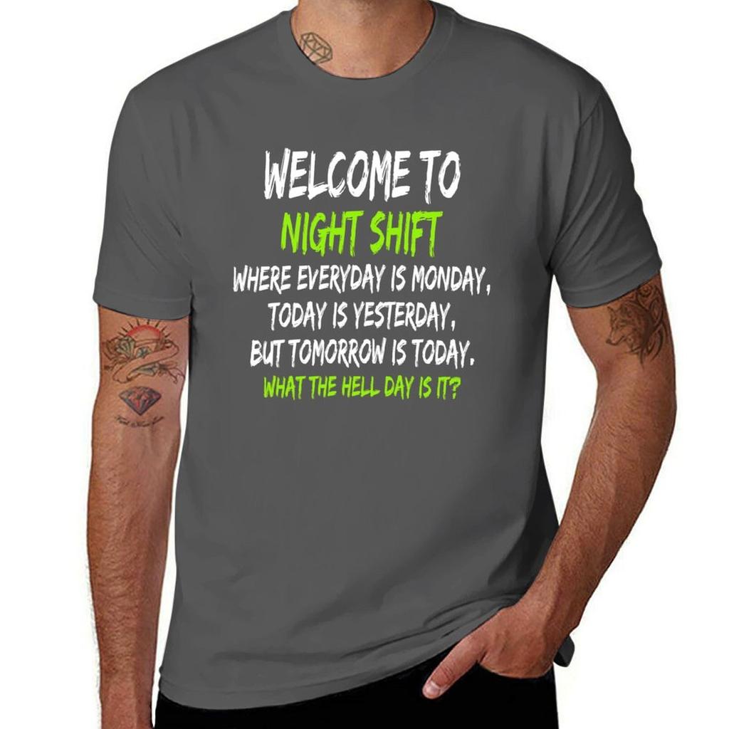 Night Shift Workers Gift Funny Midnight Shift Gifts Welcome To Night Shift TShirt Quick Dry Fishing TShirt
