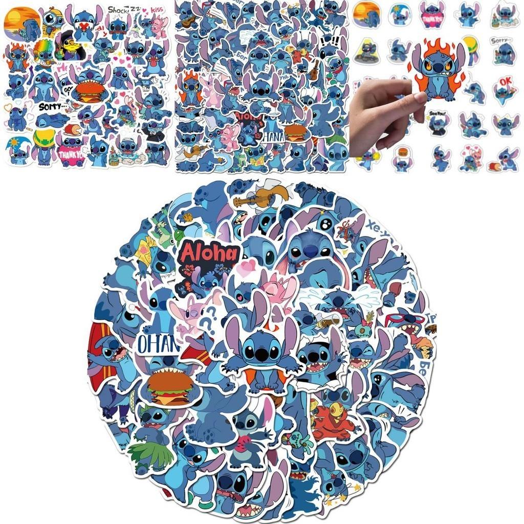 Barevné 50ks Lilo Stitch Samolepky Ideální Pro Dekoraci Notebooku A Skateboardu