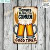 Retro Beer Theme Metal Tin Sign Bar Kitchen Wall Art Decor
